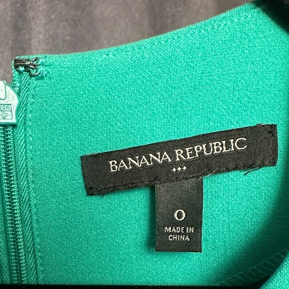 Banana Republic Teal Mini Dress with Cutout Accents - Picture 2 of 4